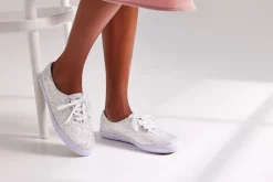Clearance Women's Champion Glitter Celebration Sneaker Women Lace Ups