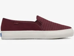 Best Women's Double Decker Emboss Suede Slip On Sneaker Women Slip Ons
