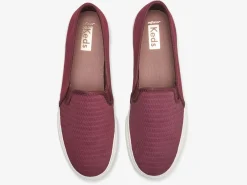 Best Women's Double Decker Emboss Suede Slip On Sneaker Women Slip Ons