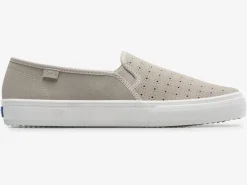 Best Women's Double Decker Perf Suede Slip On Sneaker Women Slip Ons