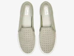Best Women's Double Decker Perf Suede Slip On Sneaker Women Slip Ons