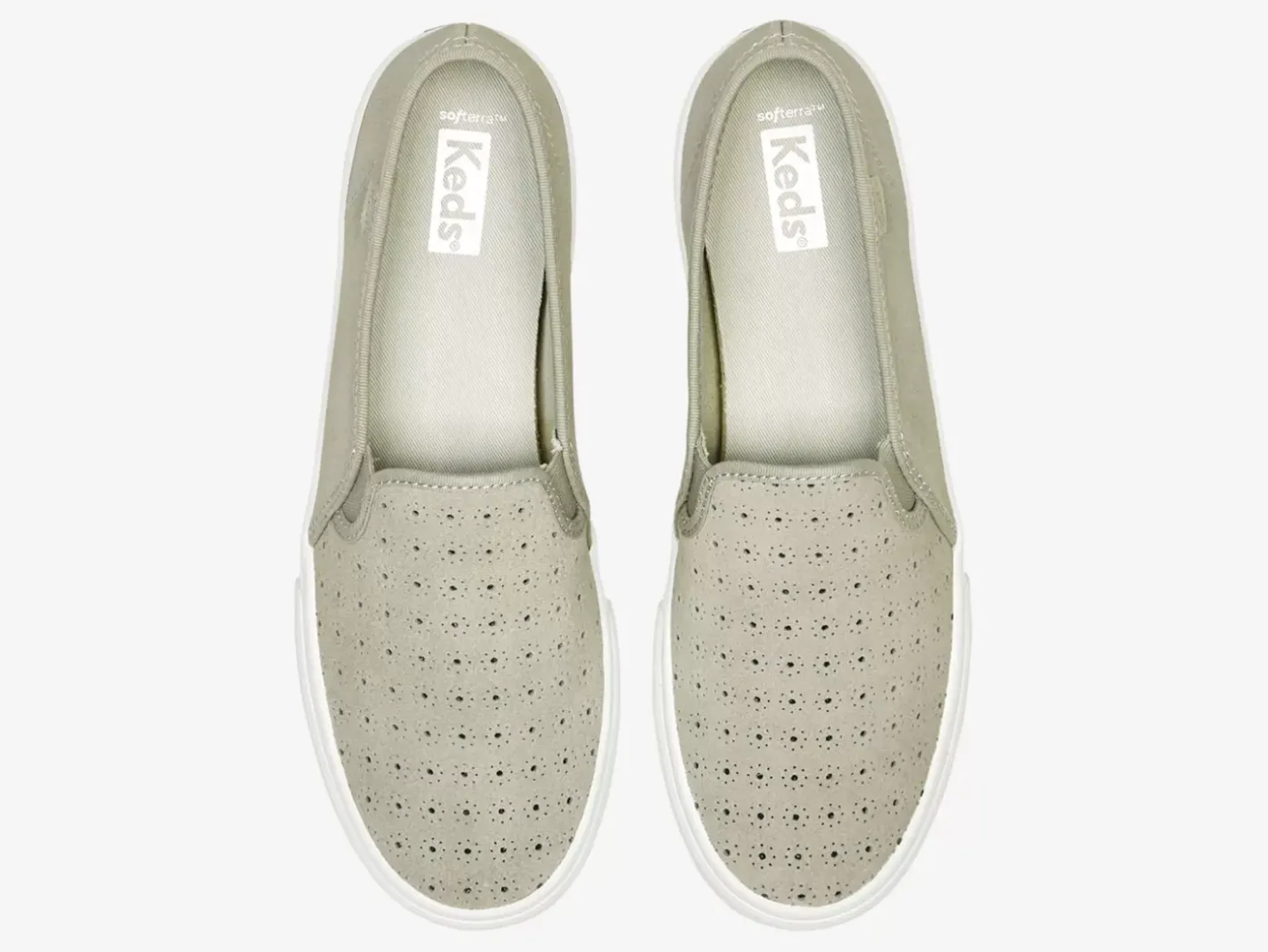 Best Women's Double Decker Perf Suede Slip On Sneaker Women Slip Ons