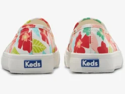 Best Women's Double Decker Tropical Print Slip On Sneaker Women Slip Ons
