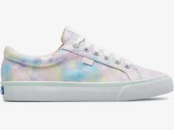 Outlet Women's Jump Kick Canvas Abstract Floral Print Sneaker Women Lace Ups