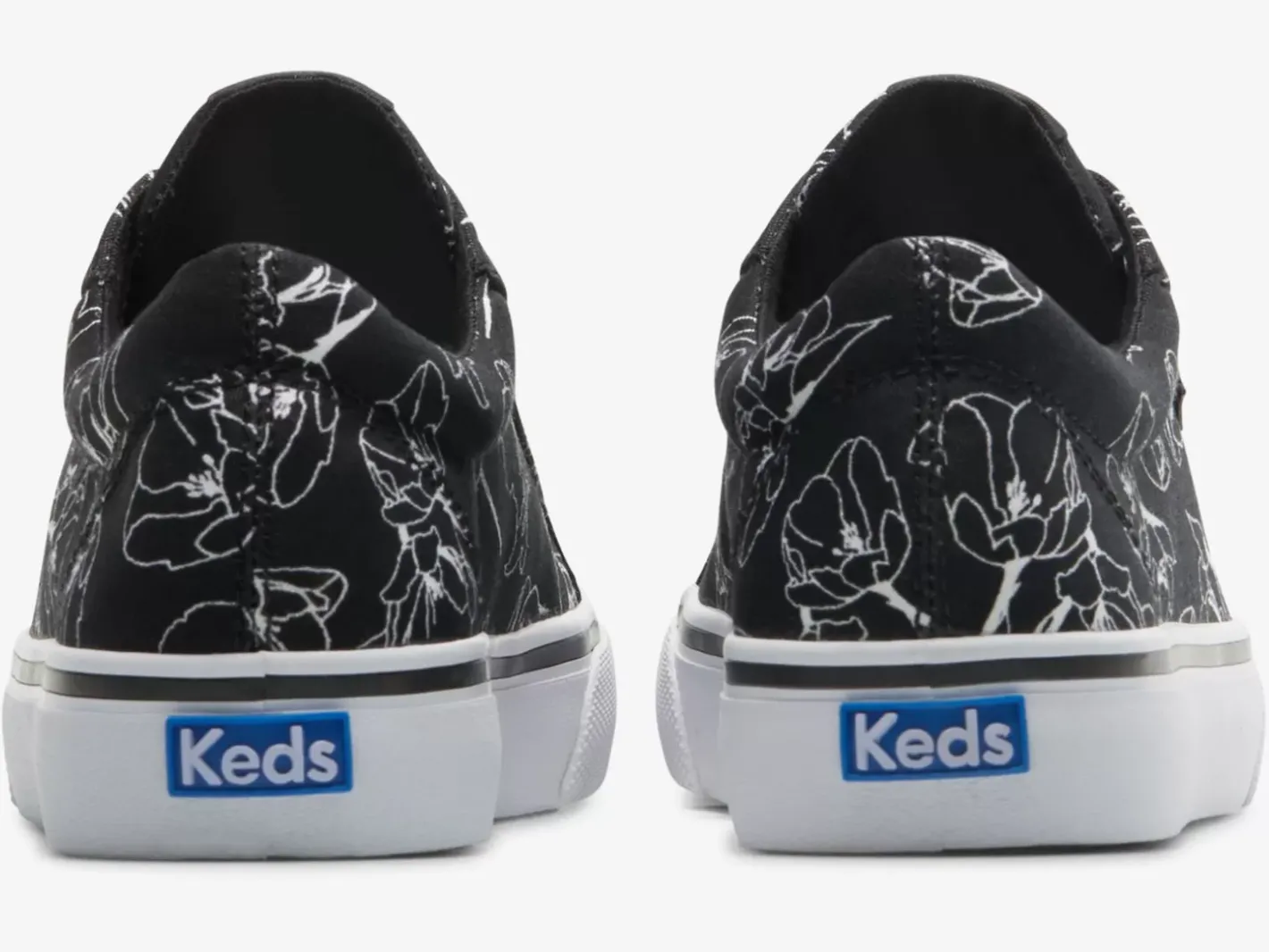 Best Women's Jump Kick Canvas Hand Drawn Floral Sneaker Women Lace Ups