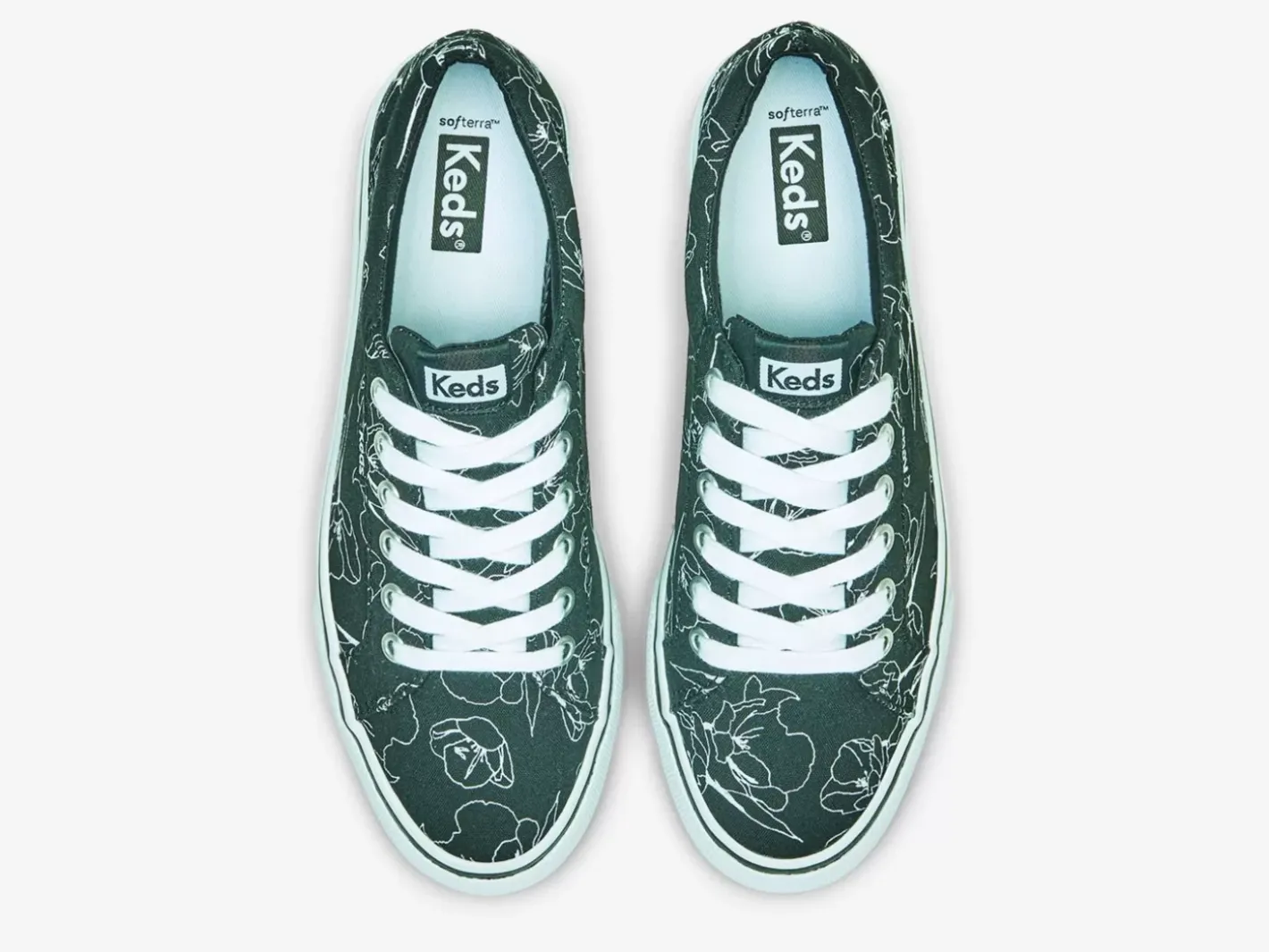 Best Women's Jump Kick Canvas Hand Drawn Floral Sneaker Women Lace Ups
