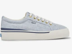 Sale Women's Jump Kick Duo Canvas Crosshatch Sneaker Women Platforms