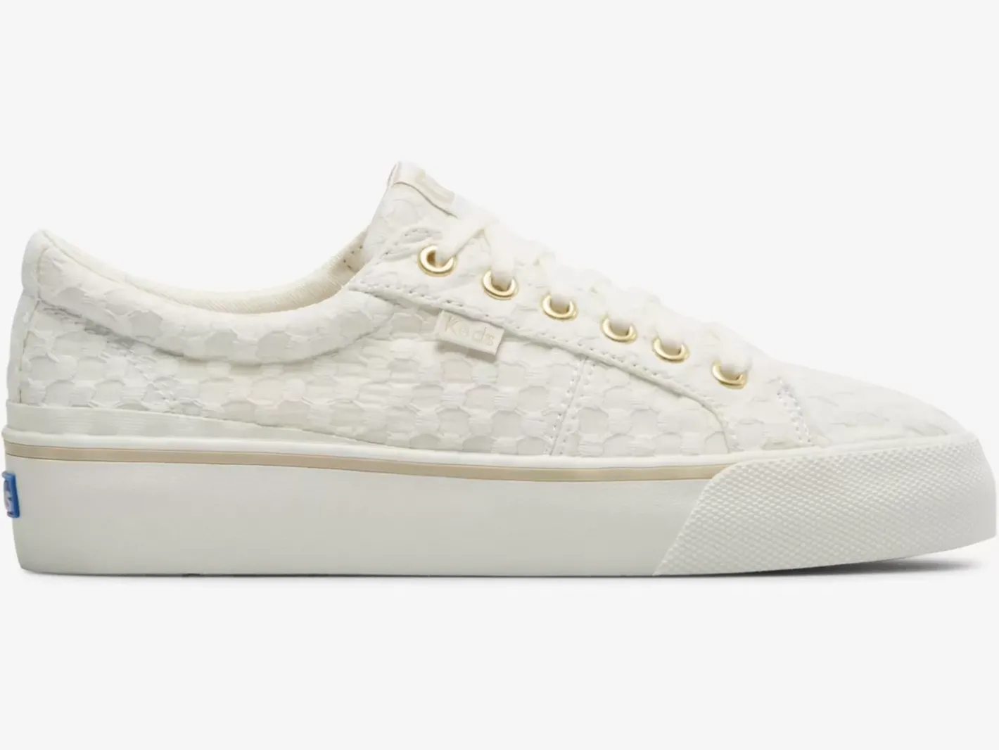 New Women's Jump Kick Duo Dot Eyelet Sneaker Women Platforms