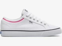 Best Women's Jump Kick Rib Knit Collar Sneaker Women Lace Ups