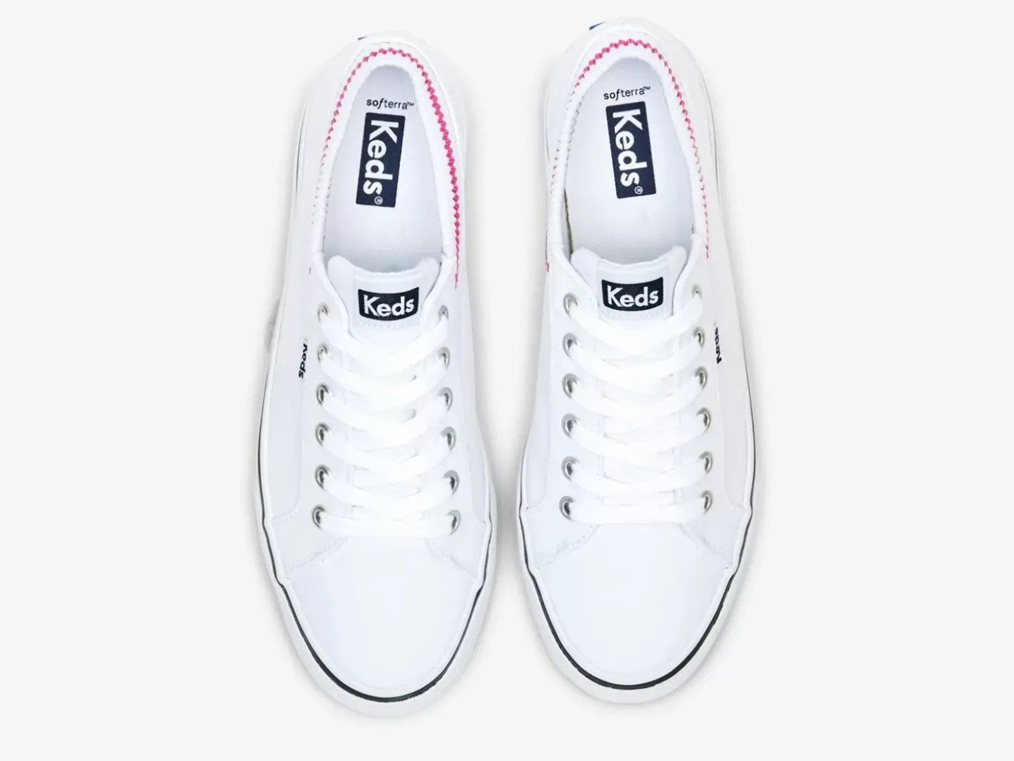 Best Women's Jump Kick Rib Knit Collar Sneaker Women Lace Ups