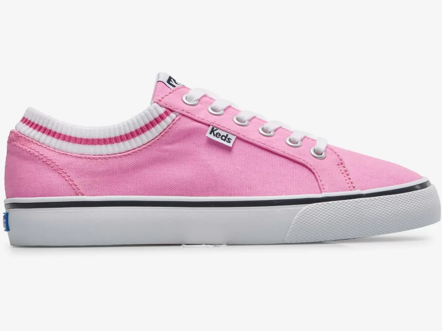 Outlet Women's Jump Kick Rib Knit Collar Sneaker Women Lace Ups
