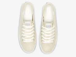 Women's Kickstart Metallic Textile Sneaker Women Lace Ups