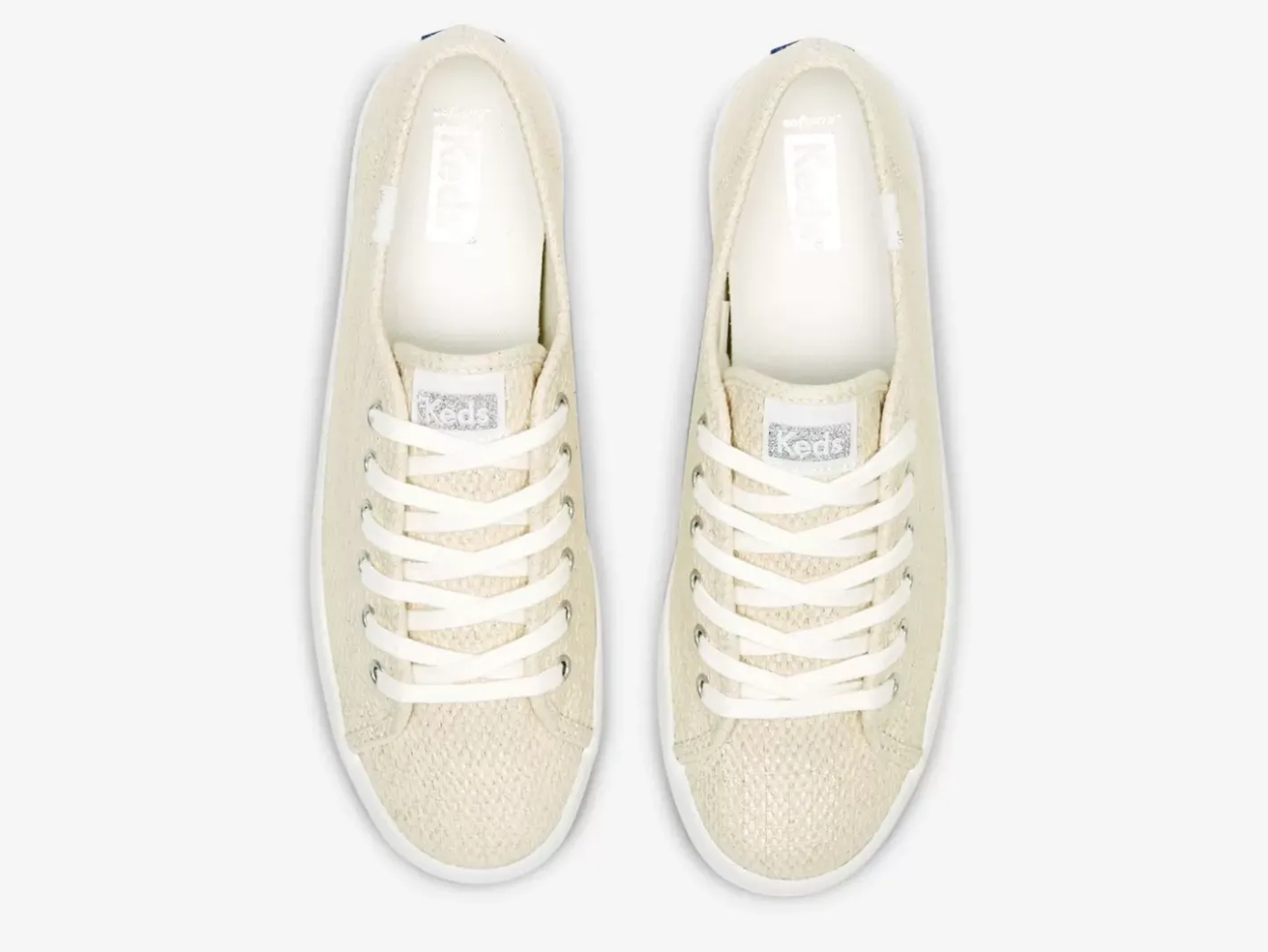 Women's Kickstart Metallic Textile Sneaker Women Lace Ups