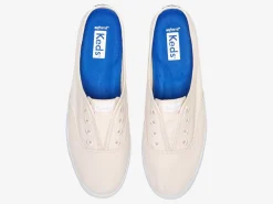 Clearance Women's Moxie Mule Washed Twill Slip On Sneaker Women Mules