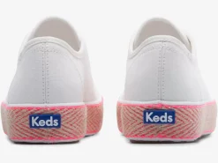 New Women's Triple Kick Canvas Jute Foxing Sneaker Women Platforms