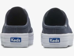 Hot Women's Triple Kick Mule Canvas Slip On Sneaker Women Platforms