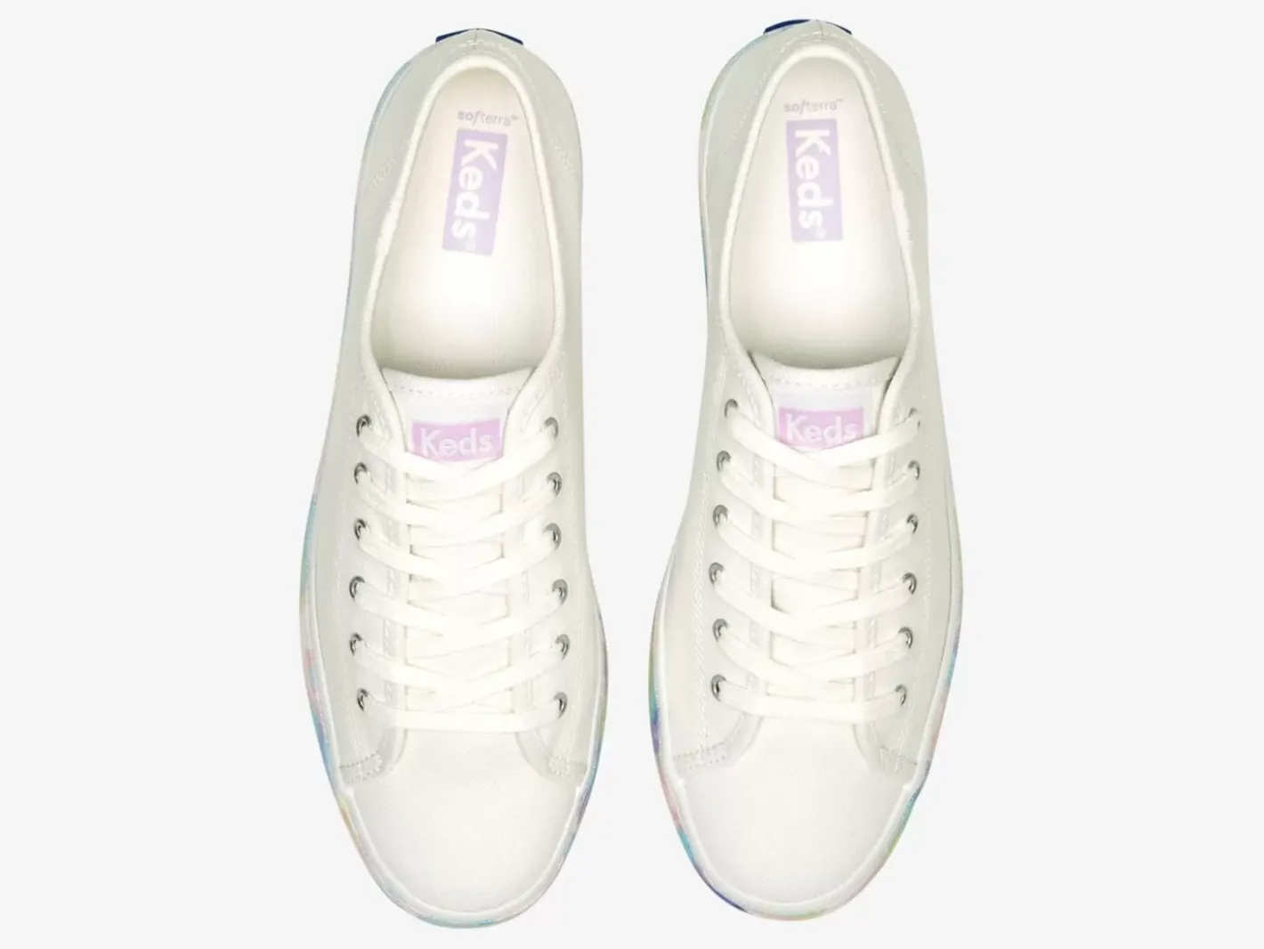 Hot Women's Triple Up Abstract Floral Foxing Sneaker Women Platforms