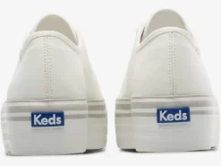 Sale Women's Triple Up Canvas Foxing Stripe Sneaker Women Platforms