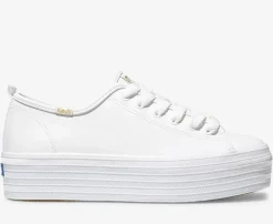 Discount Women's Triple Up Leather Sneaker Women Platforms