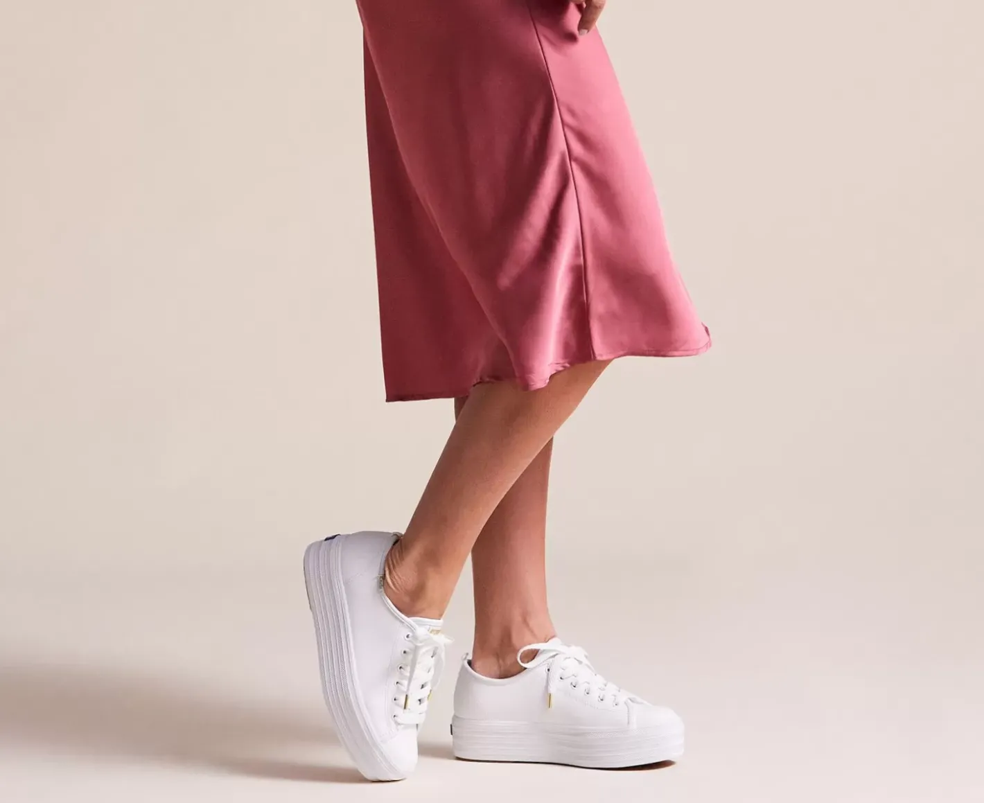 Discount Women's Triple Up Leather Sneaker Women Platforms